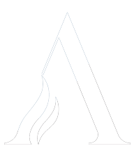 Logo of Altura Heating featuring an stylized letter A with a flame design.
